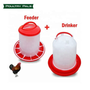 1.5L Chicken Drinker & 1.5Kg chicken Feeder