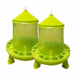 Durable Green Poultry 4 kg Feeder with legs for Chicks & Chickens
